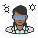 Black Female Chemist  Icon