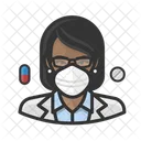 Avatar Pharmacist Black Icon