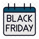 Black Friday Discount Calendar Icon