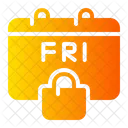Black Friday Time And Date Promo Icon