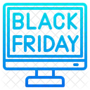 Black Friday Online Discount Icon