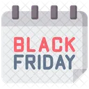 Black Friday Time And Date Event Icon