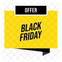 Black Friday Offer Board Icon