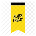 Black Friday Tag Label Icon