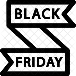 검은 금요일 배너  아이콘