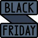 Black Friday Banner Discount Sales Icon