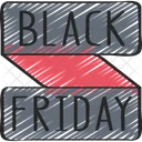 Black Friday Banner Discount Sales Icon
