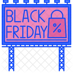 Black Friday Billboard  Icon