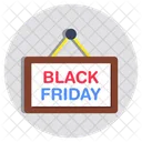 Roadboard Signboard Black Friday Board Icon