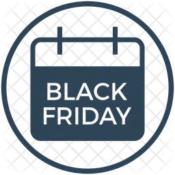 Black Friday Calendar  Icon