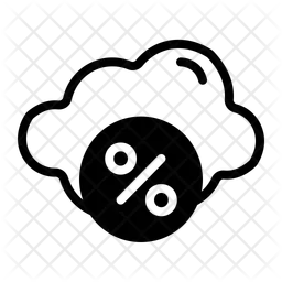Black friday cloud  Icon