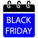 Calendar Sale Black Friday Icon