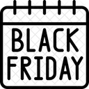 Datum des Schwarzen Freitags  Symbol