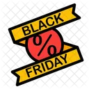 Black Friday Cyber Monday Discount Icon