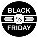 Black Friday Cyber Monday Discount Icon