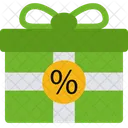 Black Friday Gift Sale Discount Icon