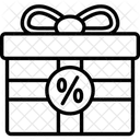 Black Friday Gift Sale Discount Icon