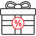 Black Friday Gift Sale Discount Icon