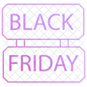 Black Friday Discount Sale Icon