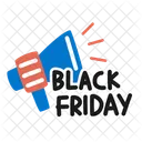 Black Friday Megaphone Promo Icon