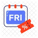 Black Friday Shopping Sale Icon