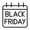 Black Friday Discount Calendar Icon