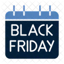 Black Friday Discount Calendar Icon