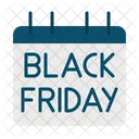Black Friday Discount Calendar Icon