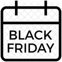 Kalender für den schwarzen Freitag  Symbol