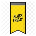 Black Friday Ribbon  Icon