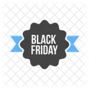 Black Friday Ribbon Icon