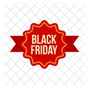 Black Friday Ribbon Icon