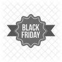 Black Friday Ribbon Icon