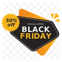 Discount Black Vector Special Offer Icon