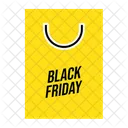 Black Friday Shopping Shopping Bag Paper Bag Icon