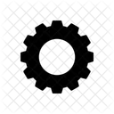 Black gearwheel  Icon