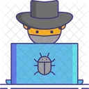 Black Hat Hacker Criminal Icon
