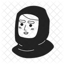 People In Hijabs Similars Mono Icon