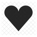 Black heart silhouette  Icon
