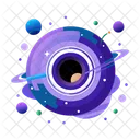 Black Hole Cosmic Orbital Icon