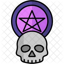 Black Magic Icon - Download in Colored Outline Style