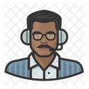 Black Male Announcer  Icon