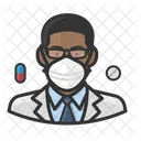 Avatar Pharmacist Black Icon