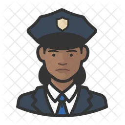Black Police Officers  Icon