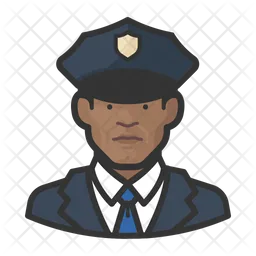 Black Police Officers  Icon