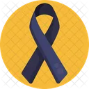 Ribbon Black Funeral Icon
