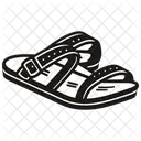 Black Sandals  Shoes  Icon