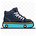 Black Skate Shoes  Icon