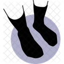 Black Socks Socks Full Socks Icon
