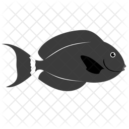 Black Surgeon Fish Icon Of Flat Style Available In Svg Png Eps Ai Icon Fonts